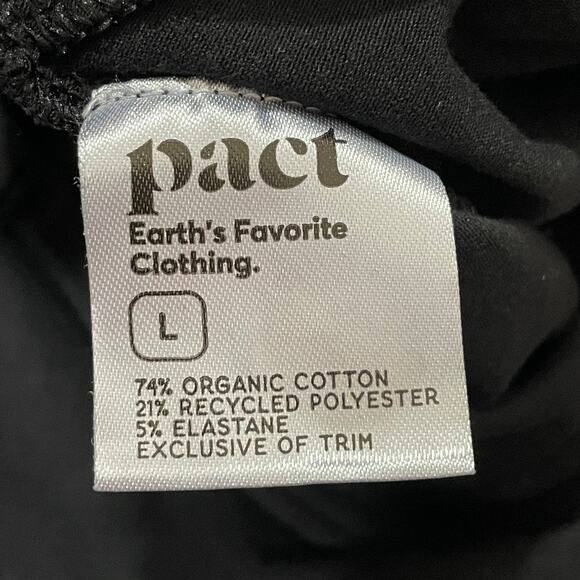 Pact Luxe Jersey Wrap Jumpsuit - Black - Large - Picture 11 of 14